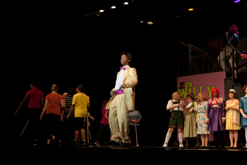 Random Rippling - Willy Wonka on the stage at Broad Ripple Magnet High School