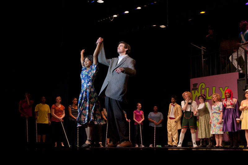 Random Rippling - Willy Wonka on the stage at Broad Ripple Magnet High School