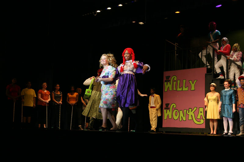 Random Rippling - Willy Wonka on the stage at Broad Ripple Magnet High School