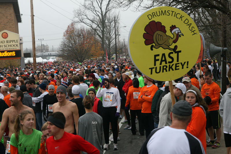 9th annual Drumstick Dash drew over 15000 participants on Thanksgiving morning