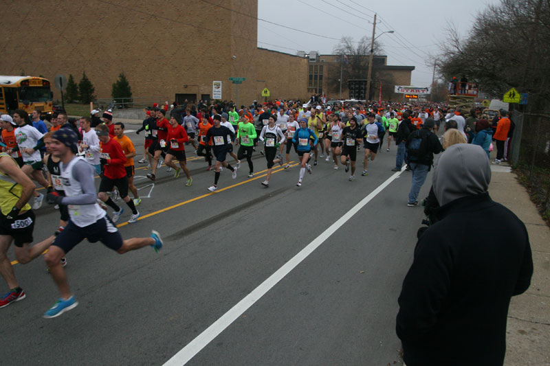 9th annual Drumstick Dash drew over 15000 participants on Thanksgiving morning