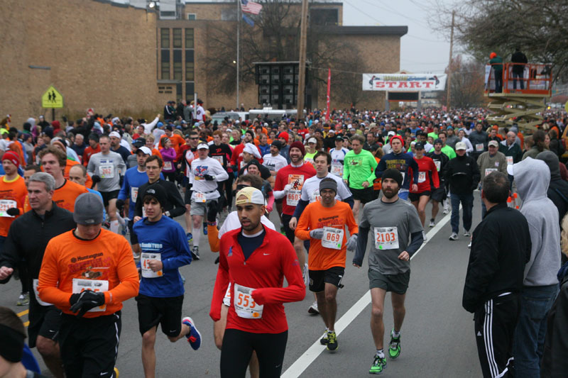 9th annual Drumstick Dash drew over 15000 participants on Thanksgiving morning