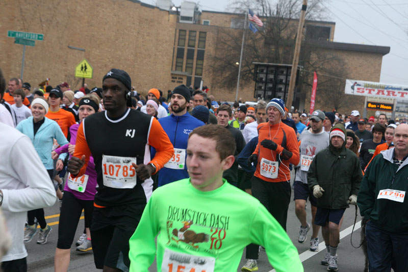 9th annual Drumstick Dash drew over 15000 participants on Thanksgiving morning