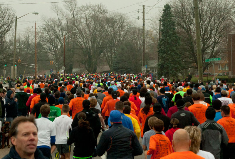 9th annual Drumstick Dash drew over 15000 participants on Thanksgiving morning