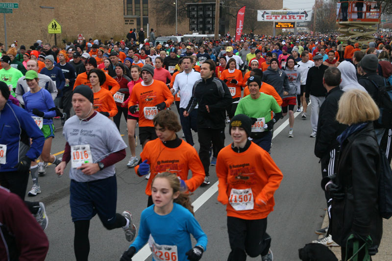 9th annual Drumstick Dash drew over 15000 participants on Thanksgiving morning