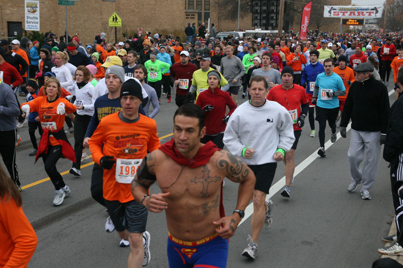 9th annual Drumstick Dash drew over 15000 participants on Thanksgiving morning