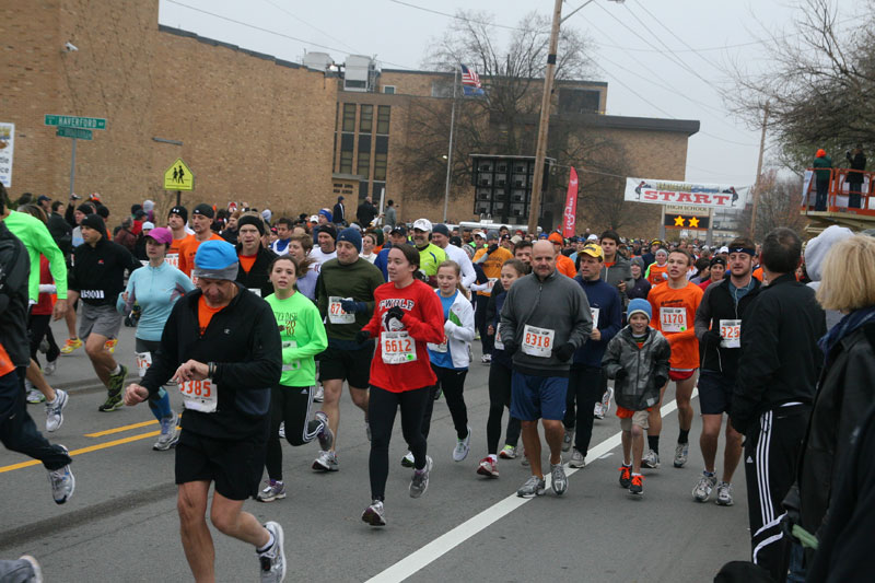 9th annual Drumstick Dash drew over 15000 participants on Thanksgiving morning