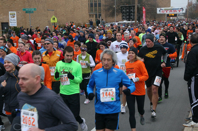 9th annual Drumstick Dash drew over 15000 participants on Thanksgiving morning