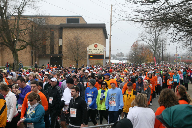 9th annual Drumstick Dash drew over 15000 participants on Thanksgiving morning