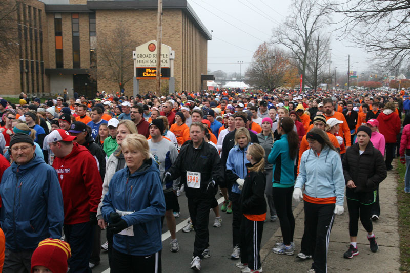 9th annual Drumstick Dash drew over 15000 participants on Thanksgiving morning