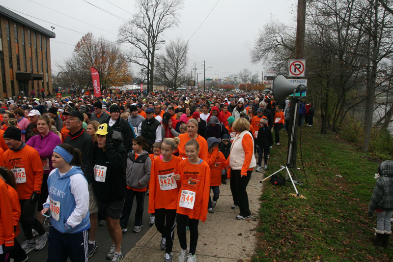 9th annual Drumstick Dash drew over 15000 participants on Thanksgiving morning