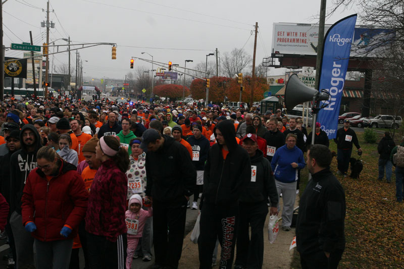 9th annual Drumstick Dash drew over 15000 participants on Thanksgiving morning