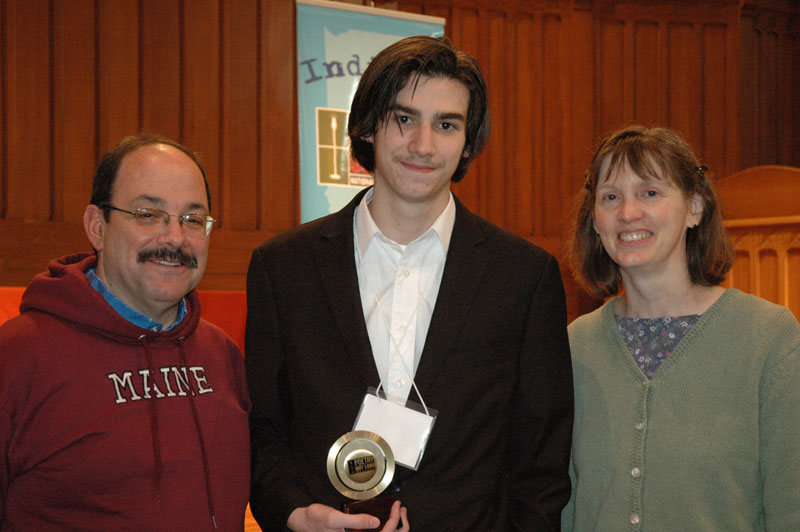 Jordan and his parents, Michael Mather and Kathryn Licht.