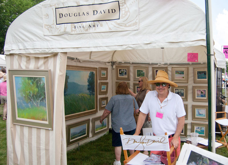 Douglas David of Indianapolis displayed his landscapes at the fair. His studio is at 71st and Keystone.