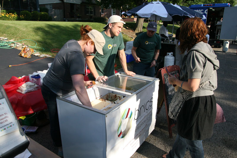 brics offered ice cream at the picnic