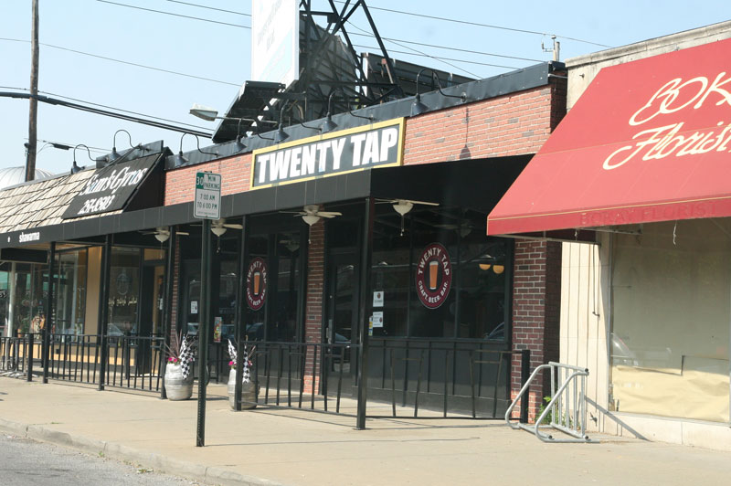 Random Rippling - New facade at Twenty Tap