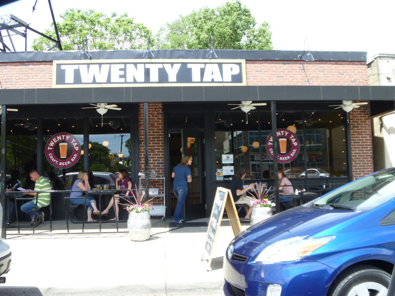 Random Rippling - New facade at Twenty Tap