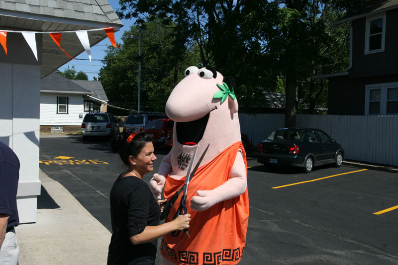 Random Rippling - Little Caesars ribbon cutting