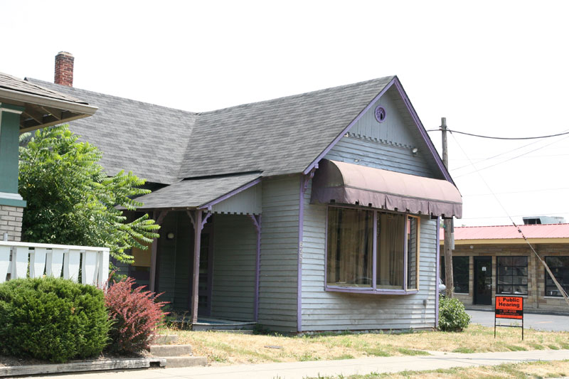 The historic house at 6357 Guilford Avenue, previously a salon.