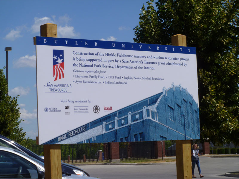 Random Rippling - Hinkle Fieldhouse restoration