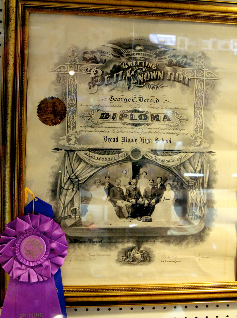 1900 Broad Ripple High School diploma