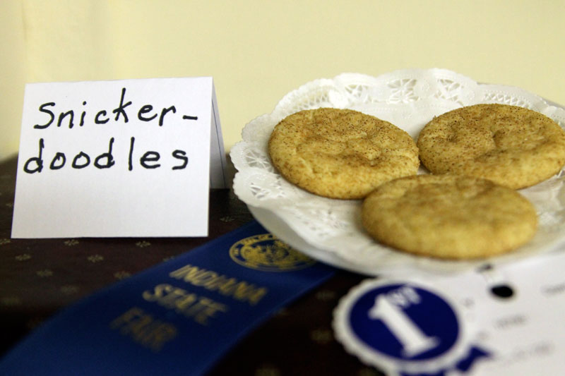 The Gazette's own Nora Spitznogle won 1st Place with her snickerdoodles. She also won two other blue ribbons this year, as well as two 2nd place, a 3rd place and a 4th place. Go Nora!