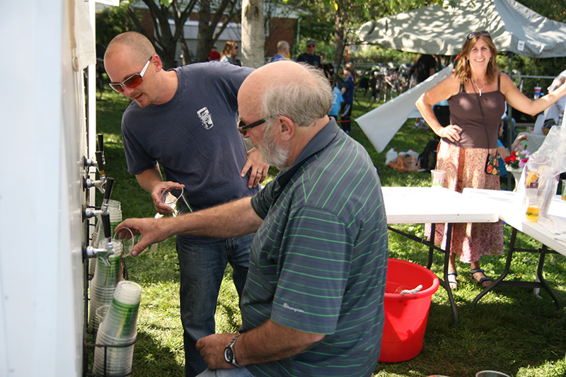 John Hill poured the Broad Ripple Brewpub's offerings.