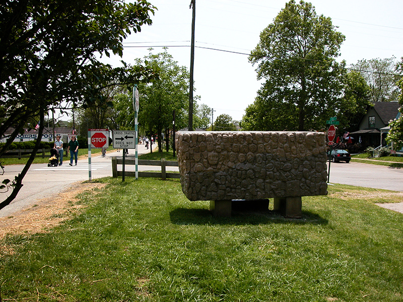 Leaning sculpture concerns residents