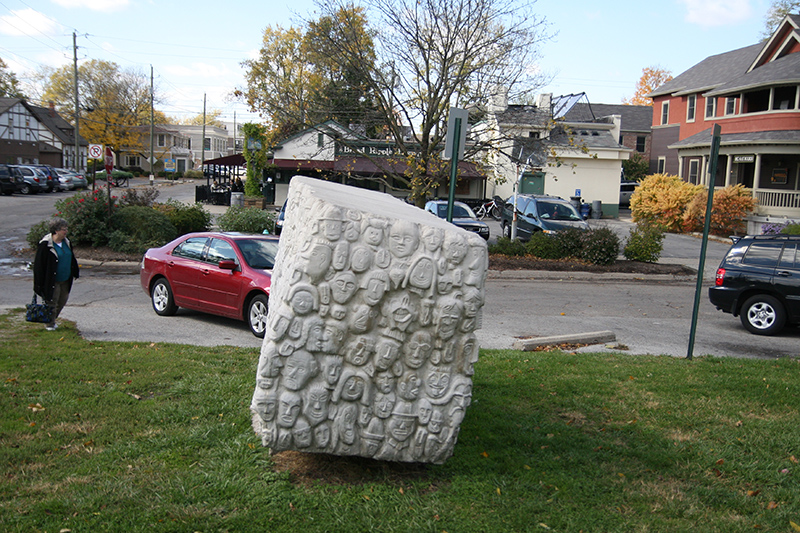 Leaning sculpture concerns residents