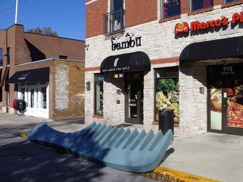 Random Rippling - Comb bike corral