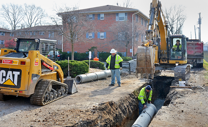 Random Rippling - Construction behind Johnny's Market