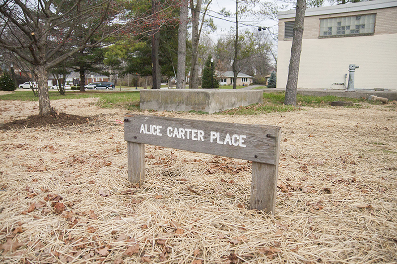 Alice Carter Place re-dedication