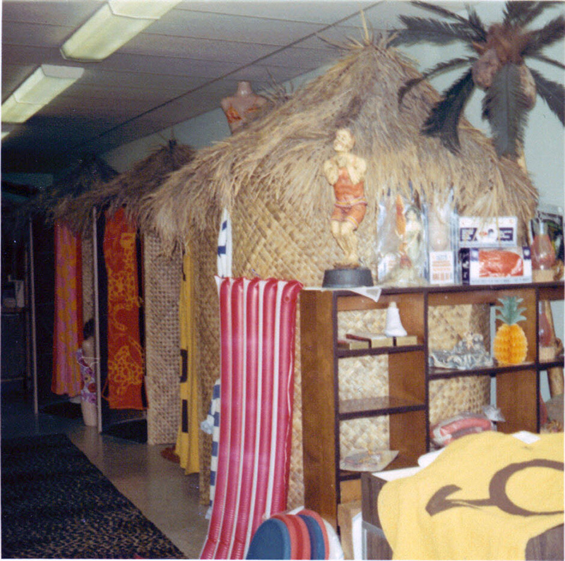 Dressing room cabanas at Kelleher Swim Shop