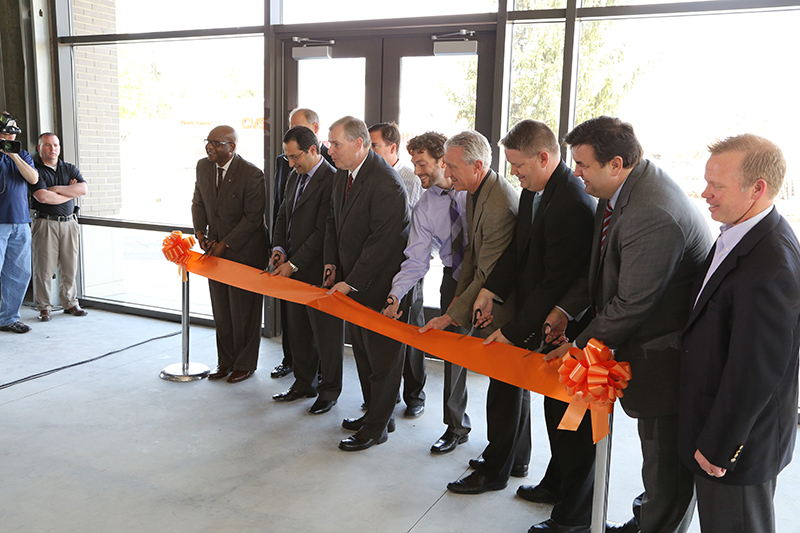 Random Rippling - Garage ribbon cutting