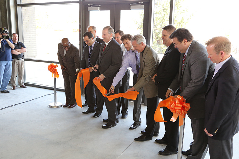 Starting 2nd from the left: Ersal Ozdemir of Keystone Construction, Mayor Greg Ballard, and BRVA President Jay Wetzel