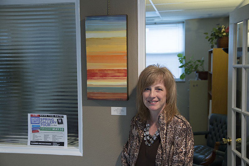 New on the Tour this year was Carpenter Realtors. Julie Joy is pictured with her painting Spring Into Summer