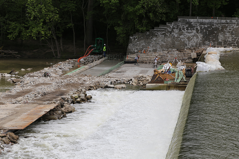 Random Rippling - White River dam reconstruction and high waters