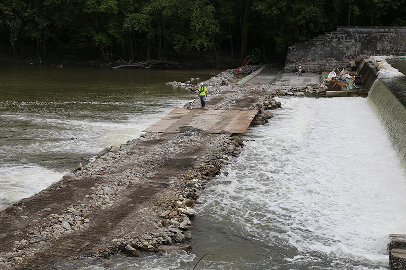 Random Rippling - White River dam reconstruction and high waters