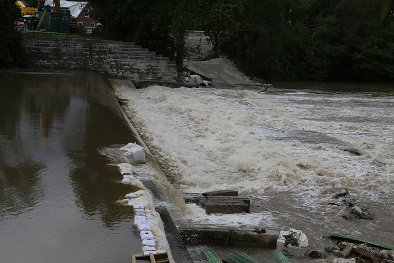 Random Rippling - White River dam reconstruction and high waters