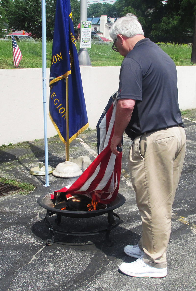 Frog's Random Rippling - Flag Retirement Ceremony