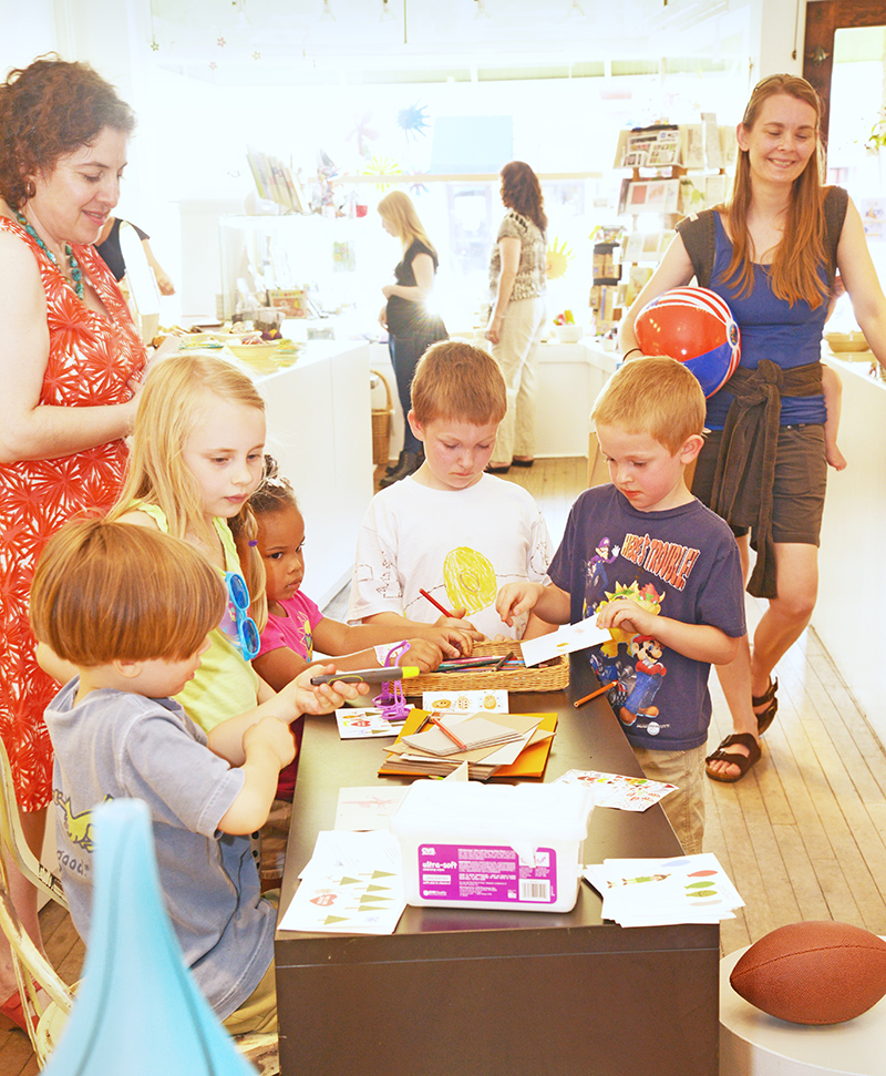 Jeannie Kaplan had kid activites at Artifacts