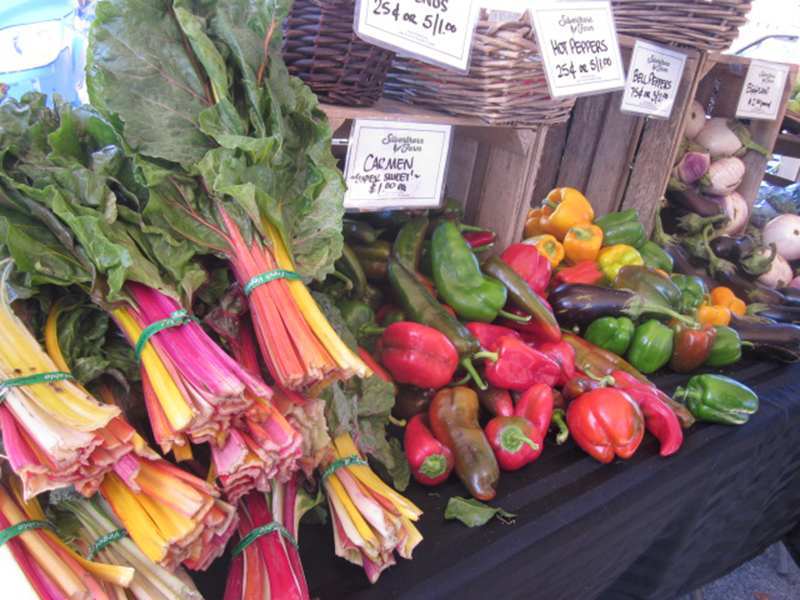 Colorful produce from Silverthorn Farm