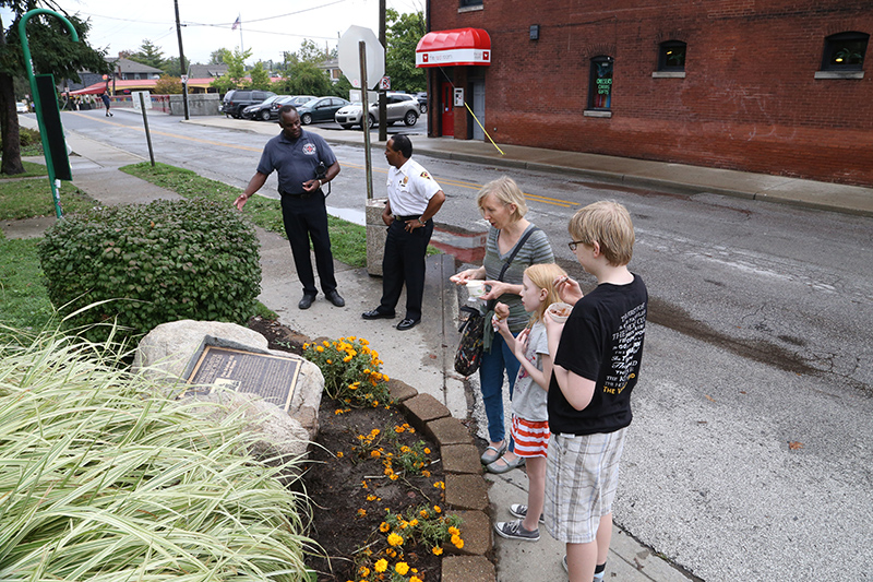 Random Rippling - Fire Station #32 boulder unveiled