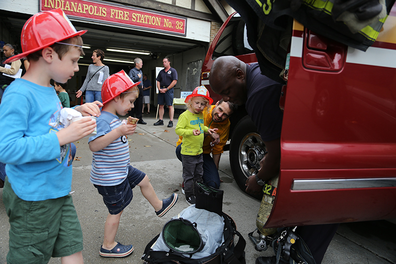 Random Rippling - Fire Station #32 boulder unveiled