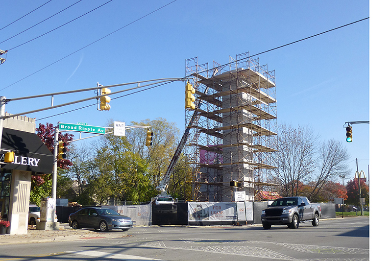 Random Rippling - Broad Ripple Avenue construction