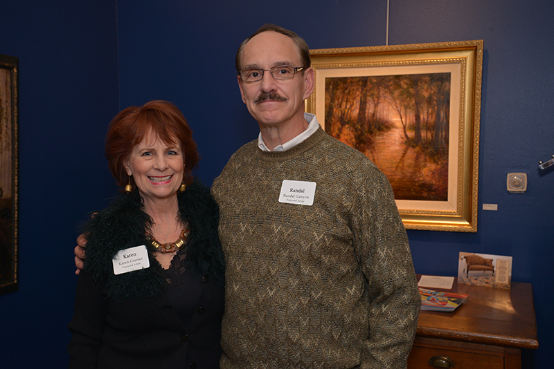 Karen Graeser and Randal Gunyon at the opening night party.