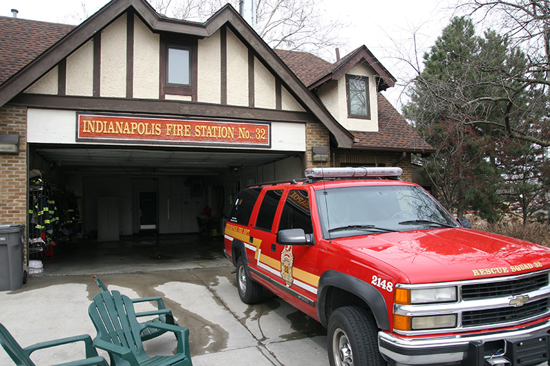 Rep. Brooks' district office is in the Broad Ripple firehouse.