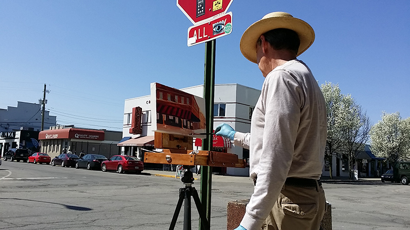 Random Rippling - Plein Air Painting