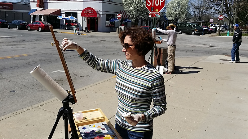 Random Rippling - Plein Air Painting
