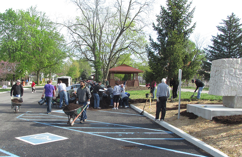 Frog's Random Rippling - Bill Brink Memorial Garden